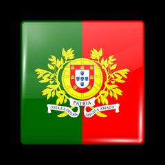 Flag of Portugal. Glossy Icons