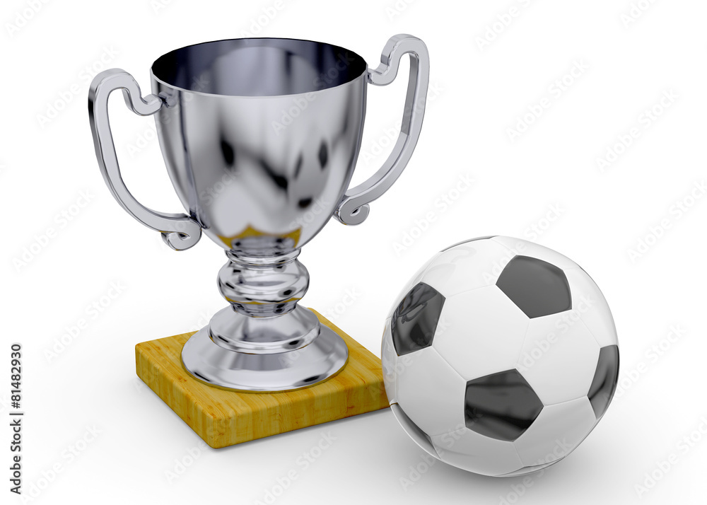 Wall mural Soccer Trophy - 3D