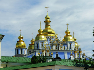 Fototapeta na wymiar fragment of St. Michael's Cathedral in Kiev