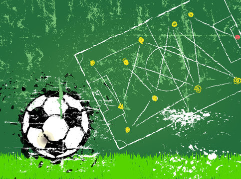 Soccer or Football, free copy space, vector