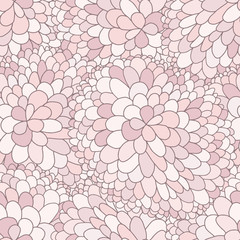 Vector Flower Pattern. Seamless Abstract Background With Flowers