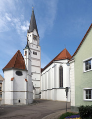 Fototapeta premium Stadtpfarrkirche in Rain