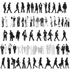 Collection Of People Silhouettes