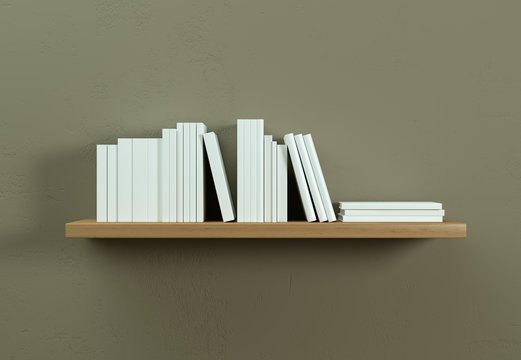 Regal mit B&uuml;chern