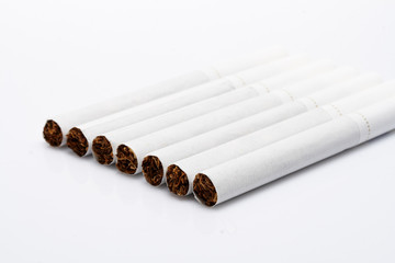 cigarette on the white table