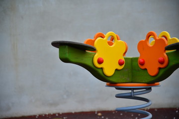 Seesaw isolated on white