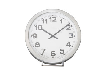 wall clock isolated on white background