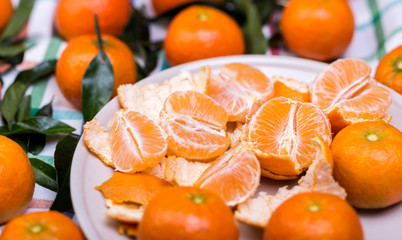 brunch of tangerines