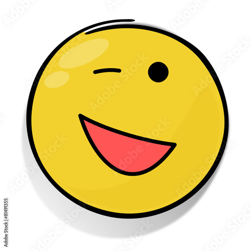 "Smiley Zwinkern" Stockfotos und lizenzfreie Vektoren auf Fotolia.com
