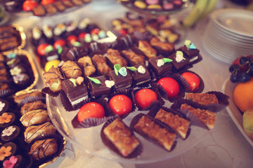Colorful small cakes
