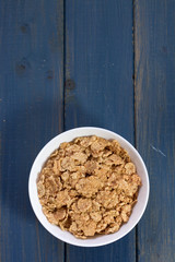 cereals in white bowl