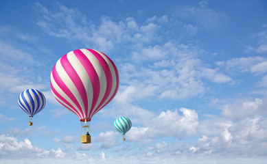 Obraz premium 3d balloons in the blue sky