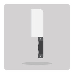 Vector of flat icon, kitchen knife on isolated background