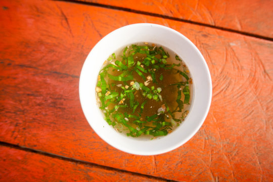 Cambodian broth with herbs