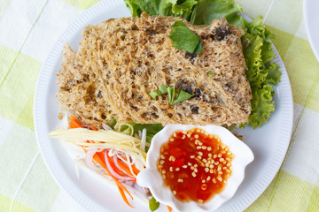 Crispy catfish spicy salad.