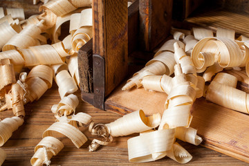wood shavings