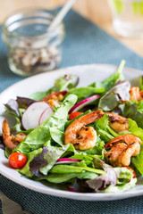 Glazed Ginger Prawn with fresh salad