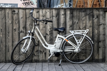 Naklejka na ściany i meble fashion electric bicycle