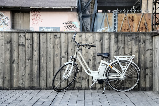 Fototapeta fashion electric bicycle