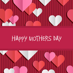 Fototapeta na wymiar Happy mothers day vector