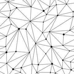 Tapeten Schwarz Weiß geometrisch modern Nahtloses geometrisches Netzmuster