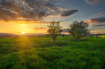 Fototapeta premium falling asleep landscape