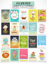 Big set of different Flyers for your business.