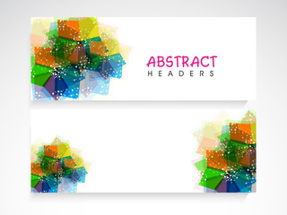 Abstract website header or banner set for your business.