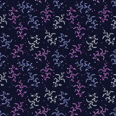 Plakat Summer floral seamless vector pattern
