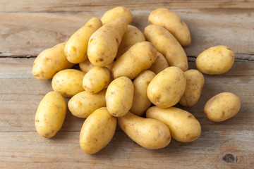 raw baby potatos
