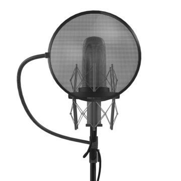 Classic studio microphone isolated