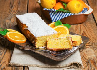Home made orange cake