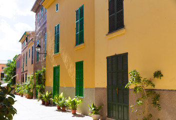Alcudia Old Town in Majorca Mallorca Balearic