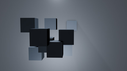 3d cubes background