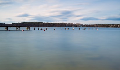 Obraz premium Long exposure lake