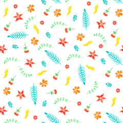 Obraz premium Seamless pattern watercolor