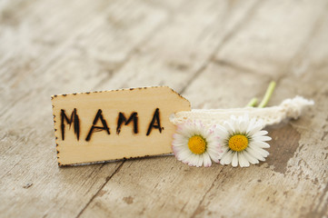 Naklejka premium Gruß an Mama / Muttertag