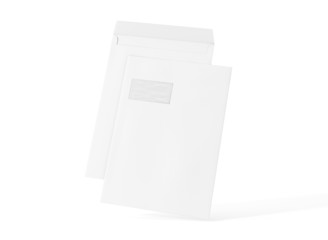 Briefumschlag hinten vorne Vorlage mit Fenster