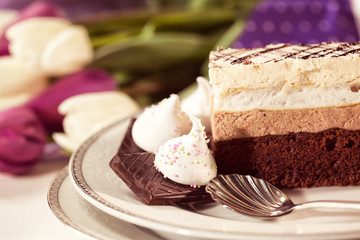 Delicious chocolate cake