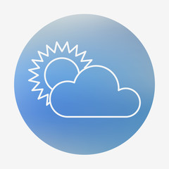 Weather flat style icon.