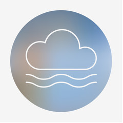 Weather flat style icon.