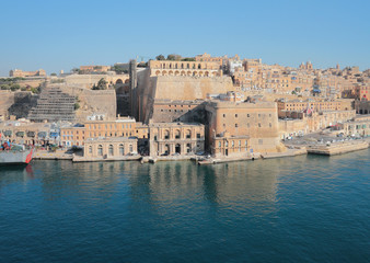 Fototapeta na wymiar Ancient fortified city. Valletta, Malta