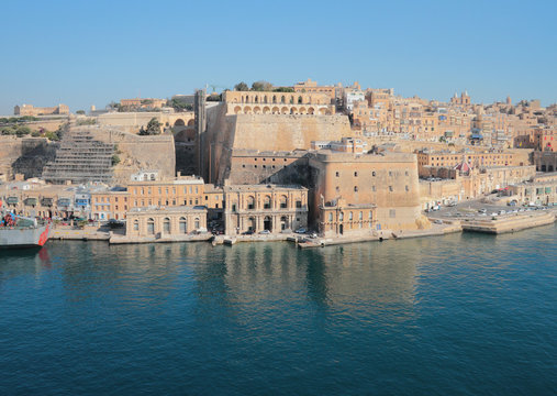 Ancient fortified city. Valletta, Malta