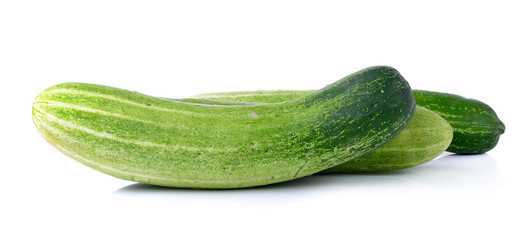 fresh cucumbers isolated on white background