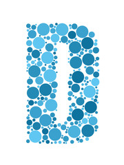 ALPHABET ICONS (letter D graphic design lettering)