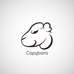 capybara logo vector