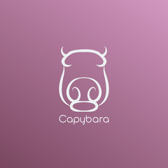 capybara logo vector