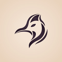 Cassowary logo vector