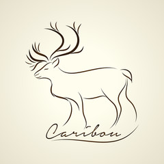 Caribou logo vector