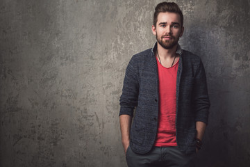Portrait of handsome guy